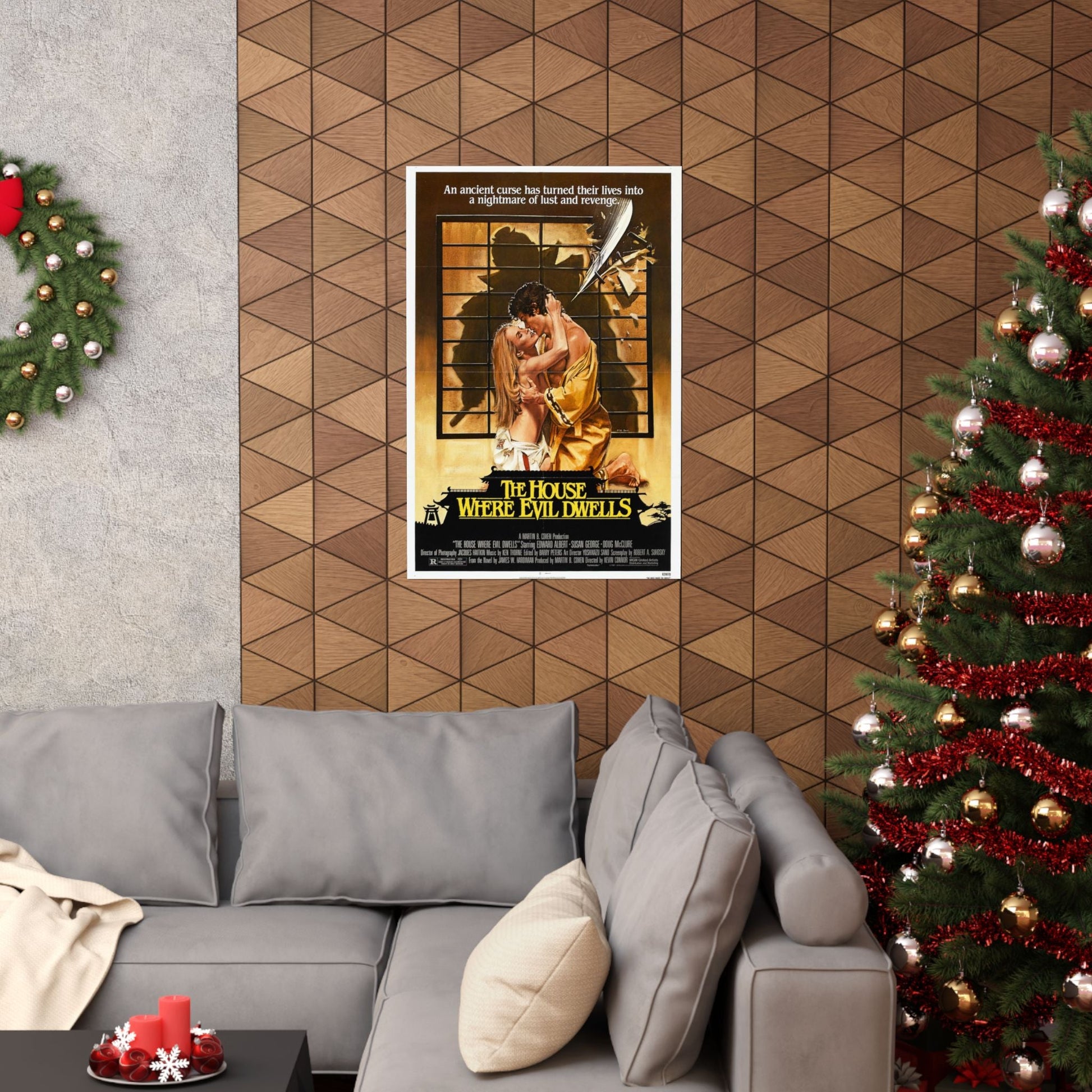 THE HOUSE WHERE EVIL DWELLS 1982 - Paper Movie Poster-The Sticker Space