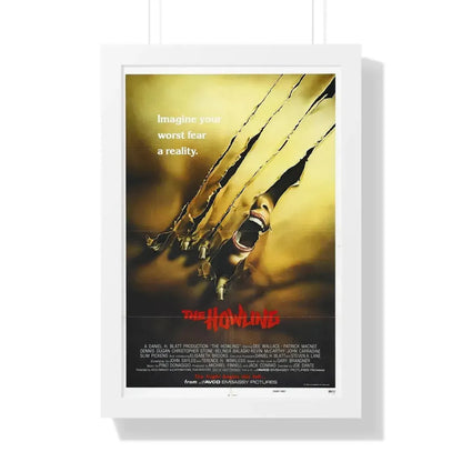 THE HOWLING 1981 - Framed Movie Poster 16″ x 24″ White - The Sticker Space
