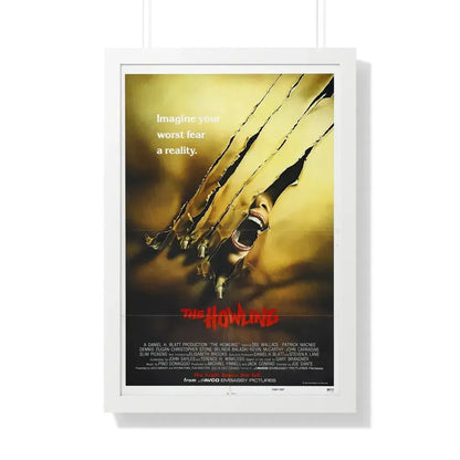 THE HOWLING 1981 - Framed Movie Poster 20" x 30" White - The Sticker Space