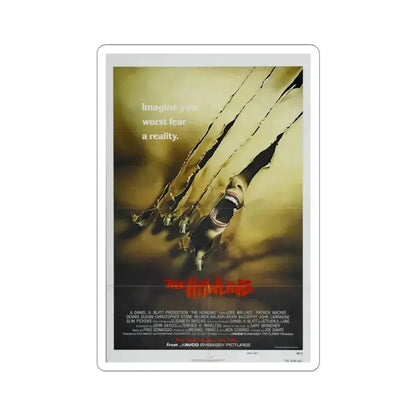 The Howling 1981 Movie Poster - STICKER Vinyl Kiss-Cut Decal 3 Inch White - The Sticker Space