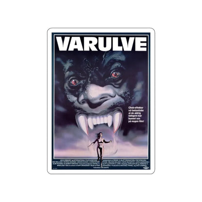 THE HOWLING (DANISH) 1981 Movie Poster STICKER Vinyl Die-Cut Decal 6 Inch - The Sticker Space