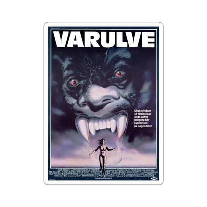 THE HOWLING (DANISH) 1981 Movie Poster - STICKER Vinyl Kiss-Cut Decal 6 Inch White - The Sticker Space