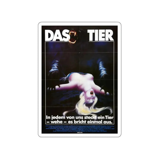 THE HOWLING (GERMAN) 1981 Movie Poster STICKER Vinyl Die-Cut Decal 2 Inch - The Sticker Space