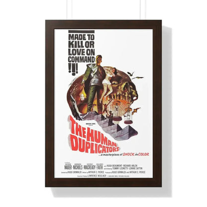 THE HUMAN DUPLICATORS 1965 - Framed Movie Poster 16″ x 24″ Walnut - The Sticker Space