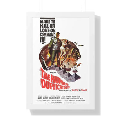 THE HUMAN DUPLICATORS 1965 - Framed Movie Poster 16″ x 24″ White - The Sticker Space