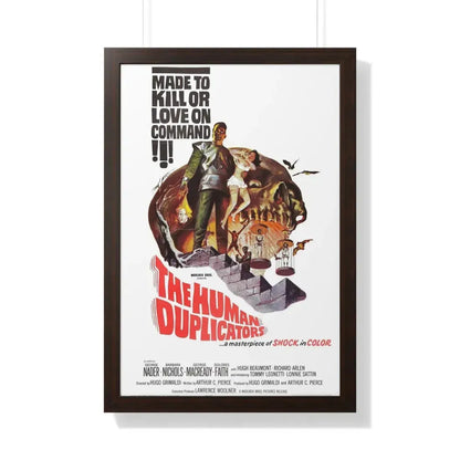 THE HUMAN DUPLICATORS 1965 - Framed Movie Poster 20" x 30" Walnut - The Sticker Space