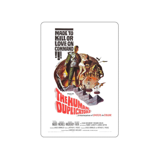 THE HUMAN DUPLICATORS 1965 Movie Poster STICKER Vinyl Die-Cut Decal-White-The Sticker Space