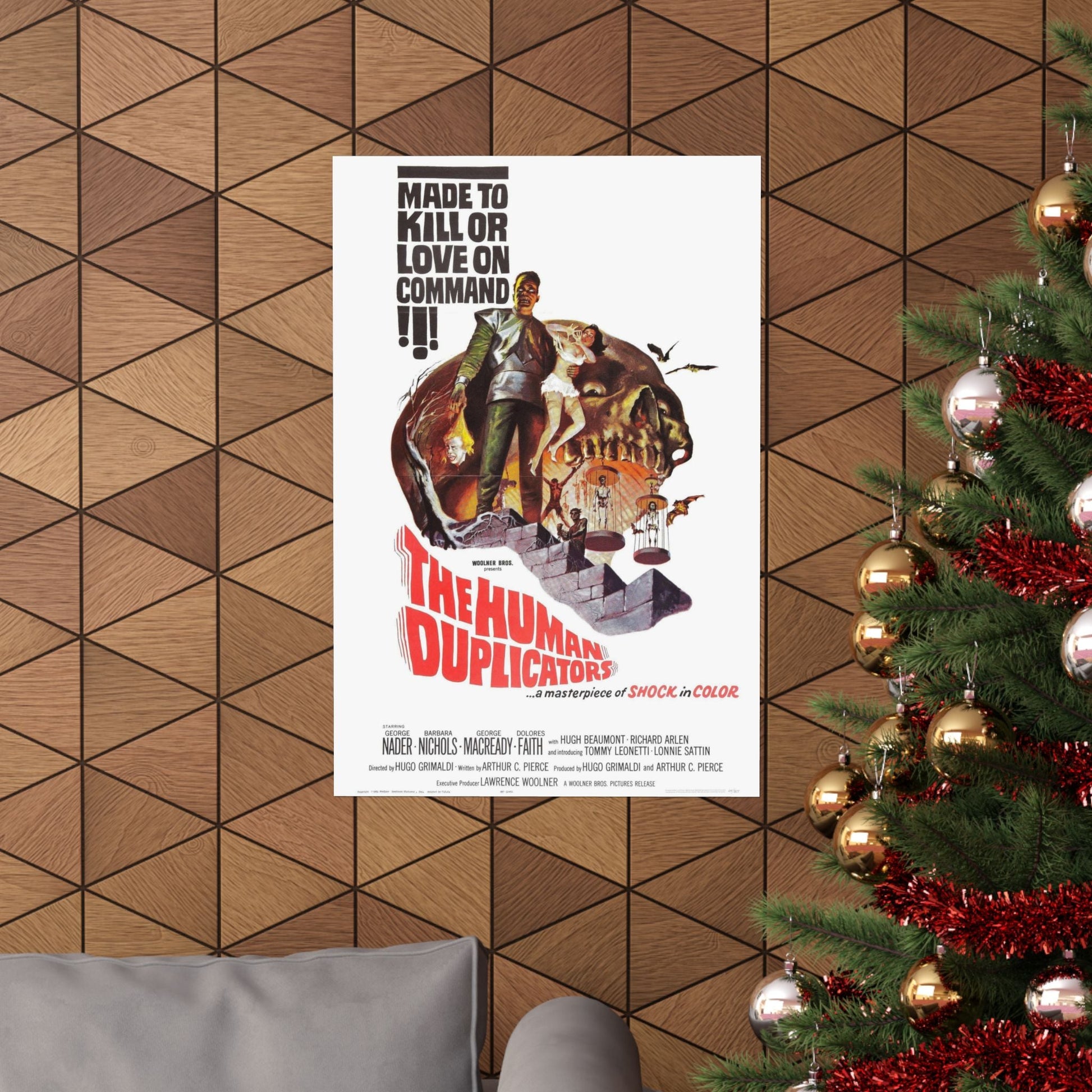 THE HUMAN DUPLICATORS 1965 - Paper Movie Poster-The Sticker Space