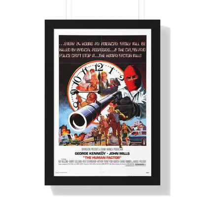 THE HUMAN FACTOR 1979 - Framed Movie Poster 16″ x 24″ Black - The Sticker Space
