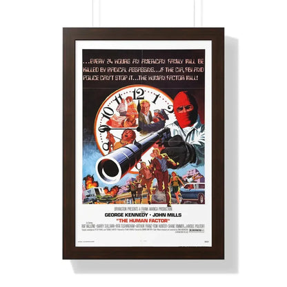 THE HUMAN FACTOR 1979 - Framed Movie Poster 16″ x 24″ Walnut - The Sticker Space