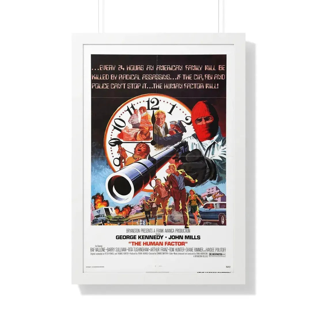 THE HUMAN FACTOR 1979 - Framed Movie Poster 20" x 30" White - The Sticker Space