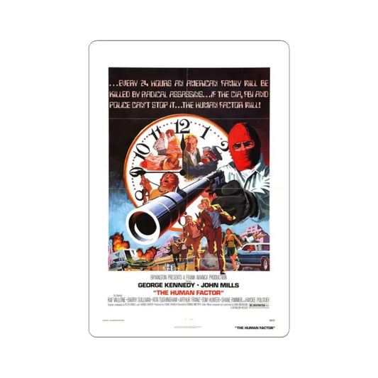 THE HUMAN FACTOR 1979 Movie Poster - STICKER Vinyl Kiss-Cut Decal 2 Inch White - The Sticker Space