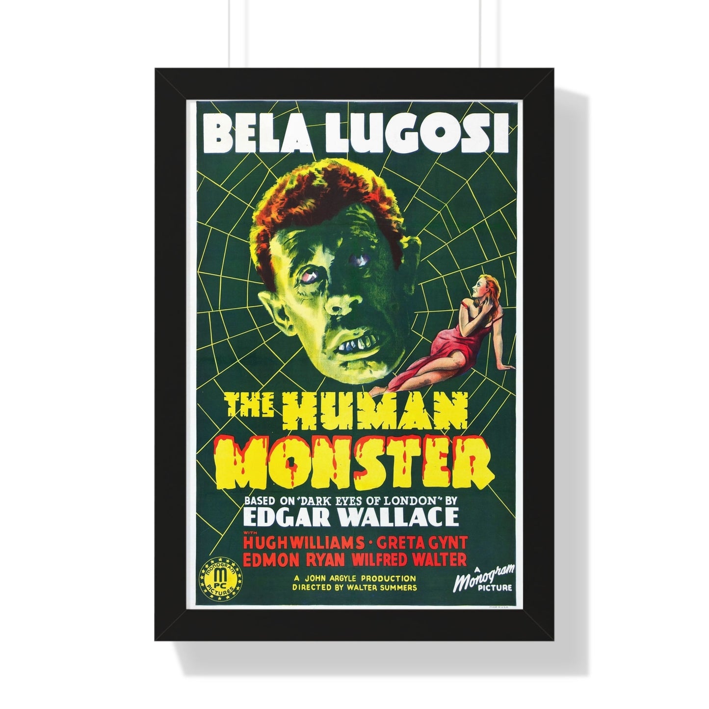 THE HUMAN MONSTER (2) 1939 - Framed Movie Poster-16″ x 24″-The Sticker Space