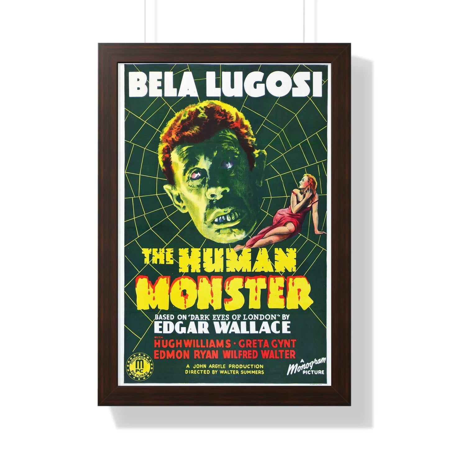 THE HUMAN MONSTER (2) 1939 - Framed Movie Poster-16″ x 24″-The Sticker Space