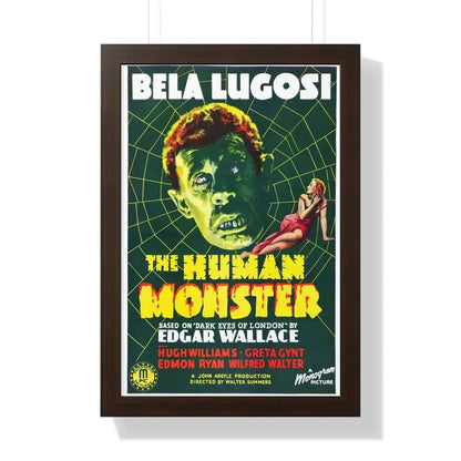 THE HUMAN MONSTER (2) 1939 - Framed Movie Poster 16″ x 24″ Walnut - The Sticker Space