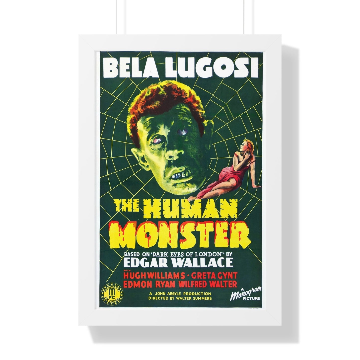 THE HUMAN MONSTER (2) 1939 - Framed Movie Poster-16″ x 24″-The Sticker Space