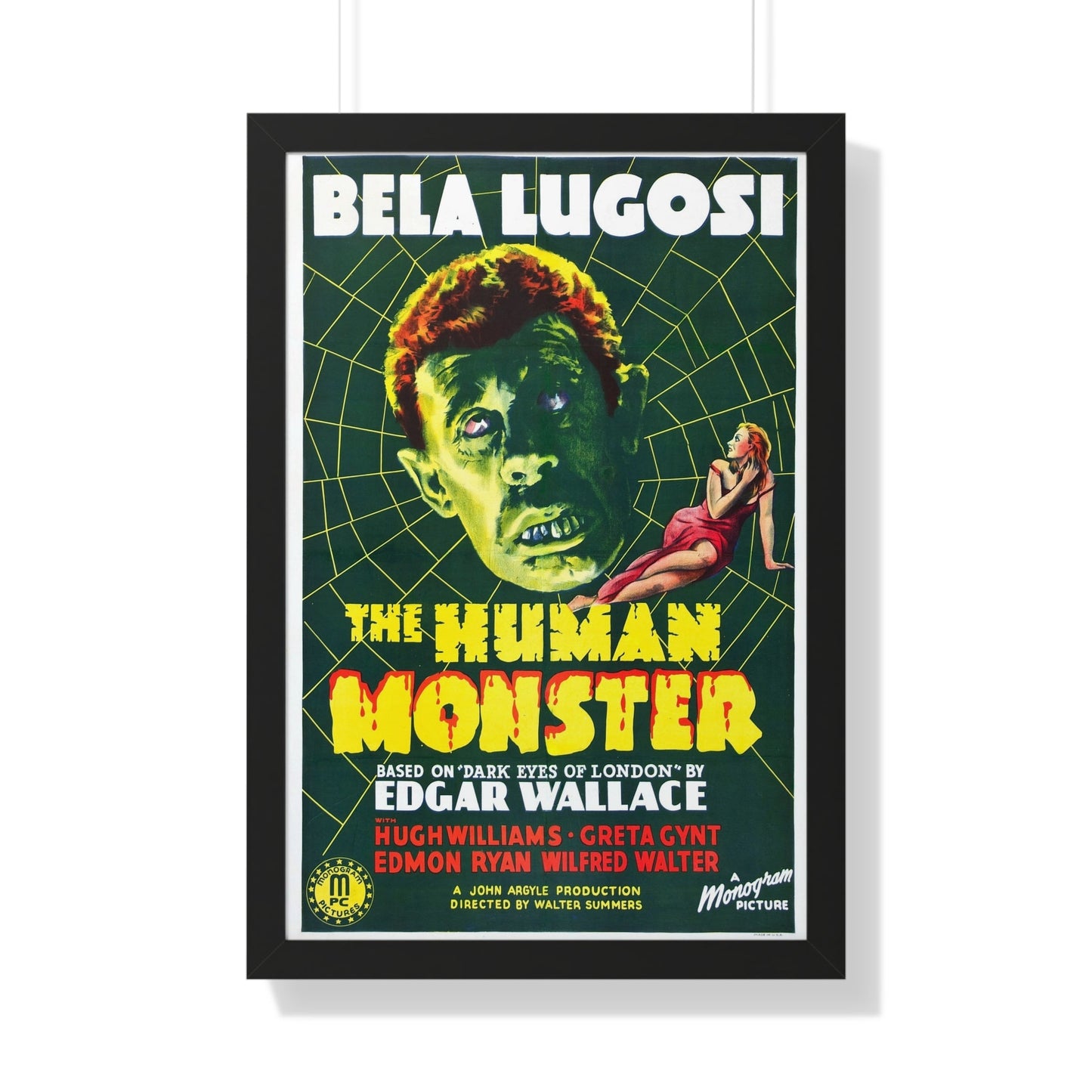 THE HUMAN MONSTER (2) 1939 - Framed Movie Poster-20" x 30"-The Sticker Space