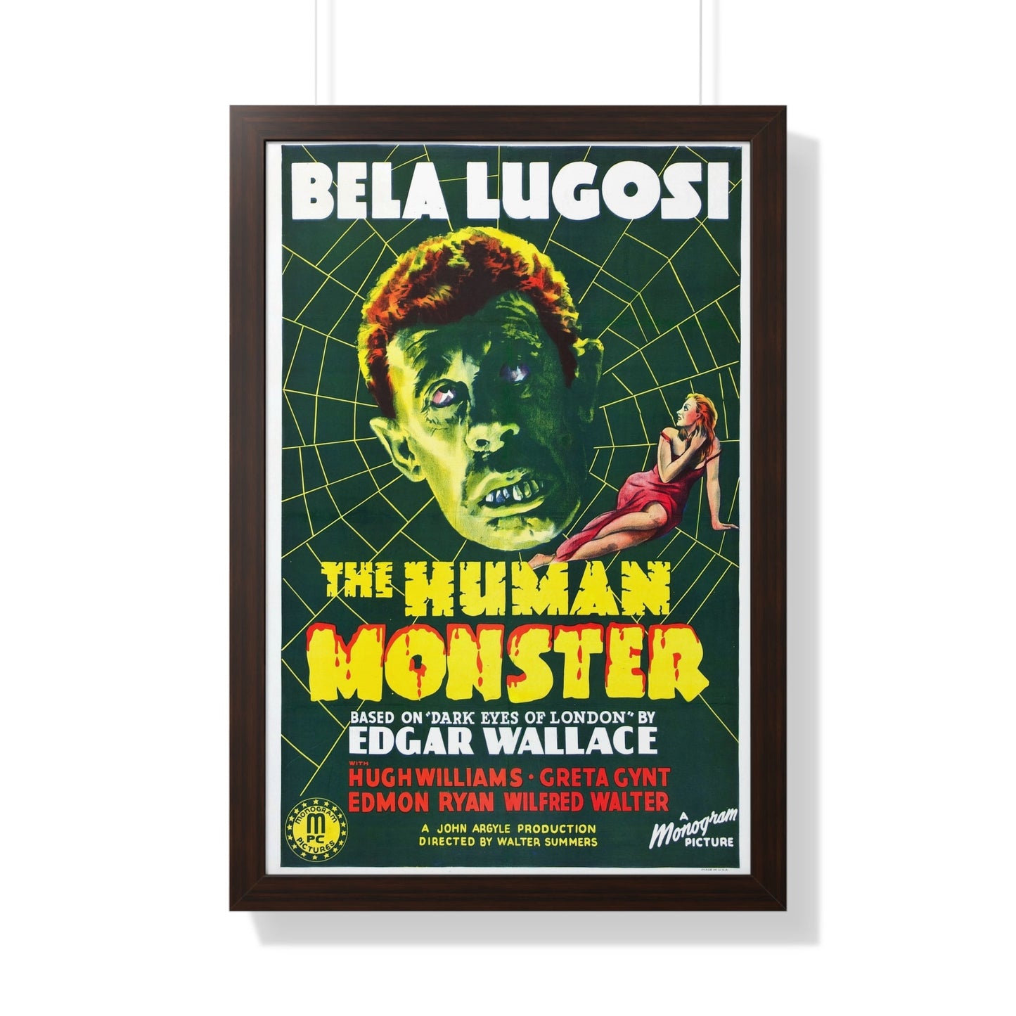 THE HUMAN MONSTER (2) 1939 - Framed Movie Poster-20" x 30"-The Sticker Space