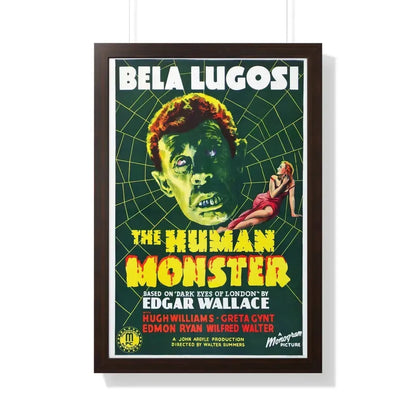THE HUMAN MONSTER (2) 1939 - Framed Movie Poster 20" x 30" Walnut - The Sticker Space