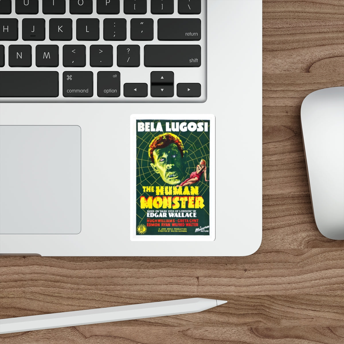 THE HUMAN MONSTER (2) 1939 Movie Poster STICKER Vinyl Die-Cut Decal-The Sticker Space