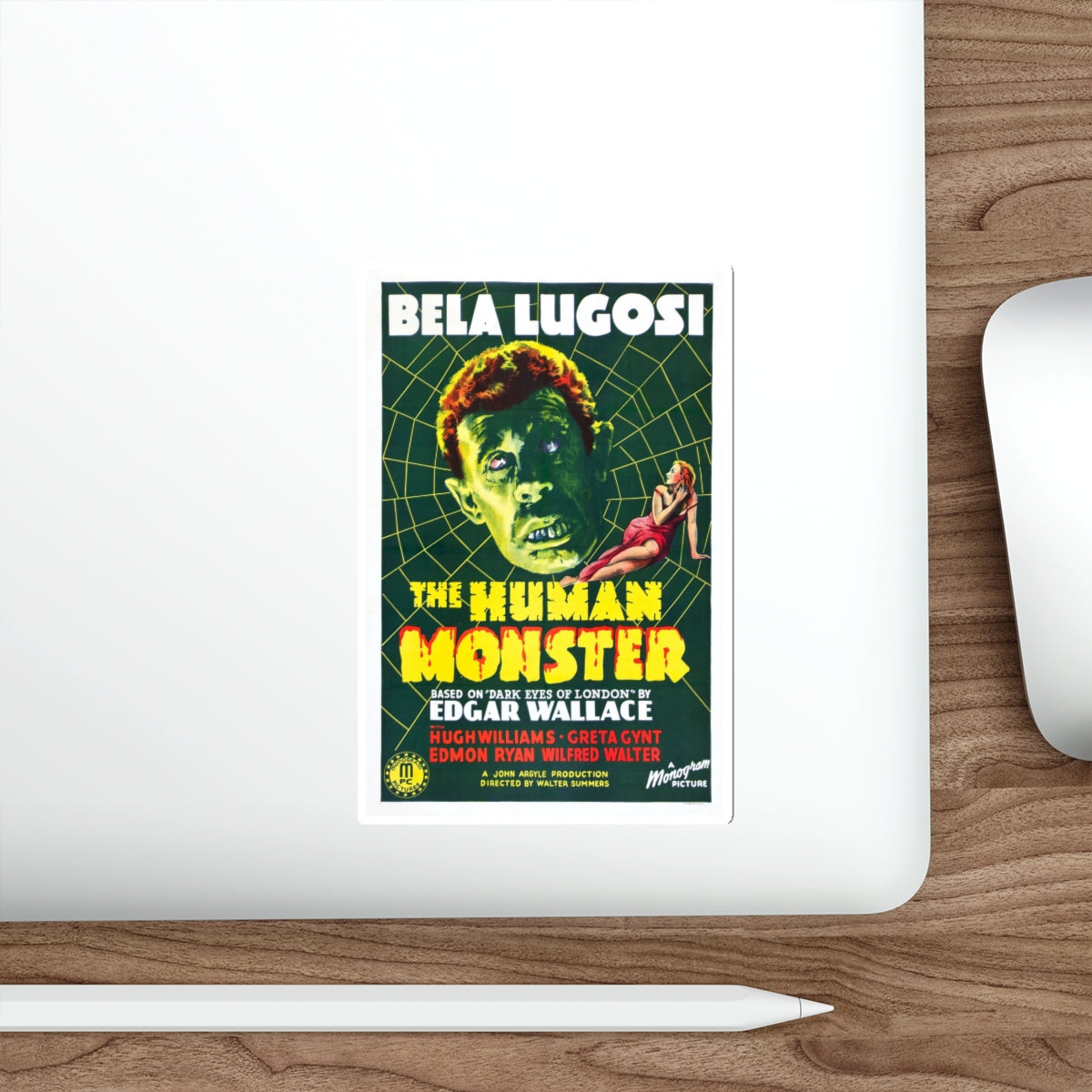 THE HUMAN MONSTER (2) 1939 Movie Poster STICKER Vinyl Die-Cut Decal-The Sticker Space