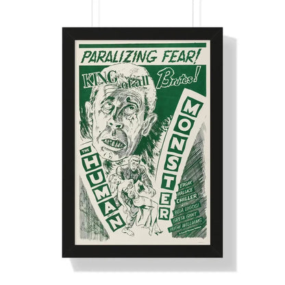 THE HUMAN MONSTER (3) 1939 - Framed Movie Poster 16″ x 24″ Black - The Sticker Space
