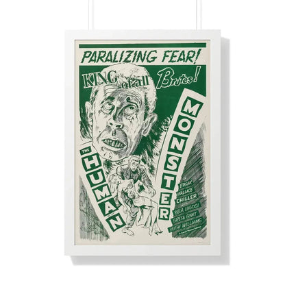 THE HUMAN MONSTER (3) 1939 - Framed Movie Poster 20" x 30" White - The Sticker Space