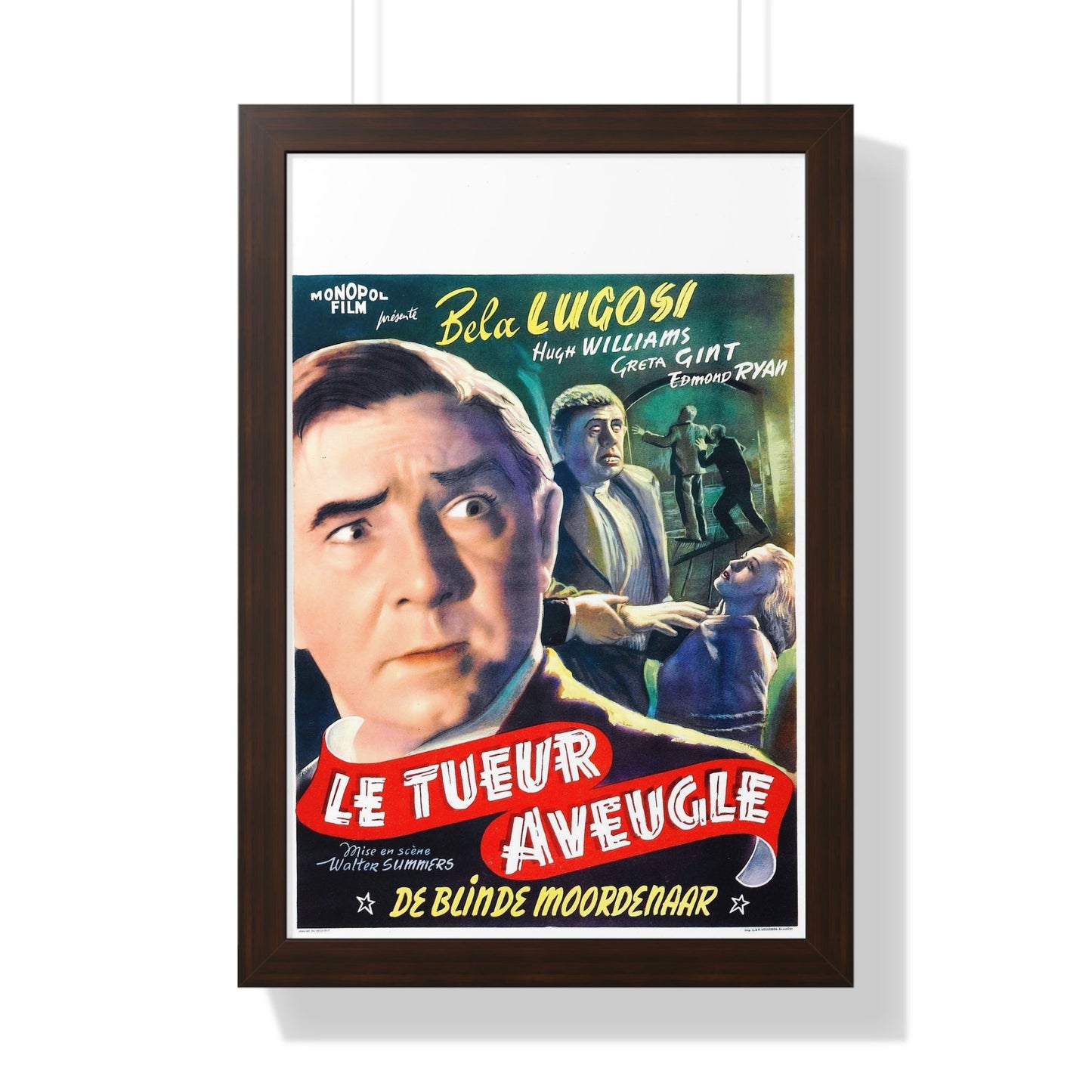 THE HUMAN MONSTER (BELGIAN) 1939 - Framed Movie Poster-16″ x 24″-The Sticker Space