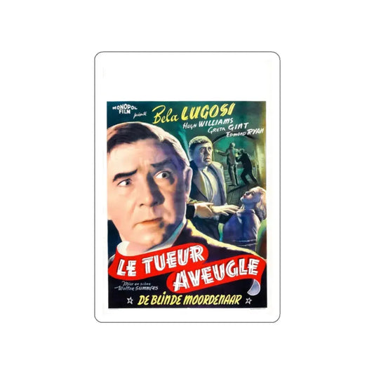 THE HUMAN MONSTER (BELGIAN) 1939 Movie Poster STICKER Vinyl Die-Cut Decal 2 Inch - The Sticker Space