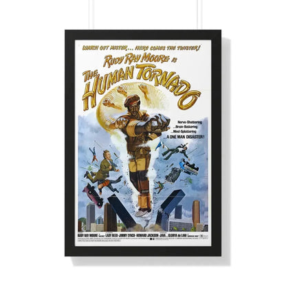 THE HUMAN TORNADO 1976 - Framed Movie Poster 20" x 30" Black - The Sticker Space
