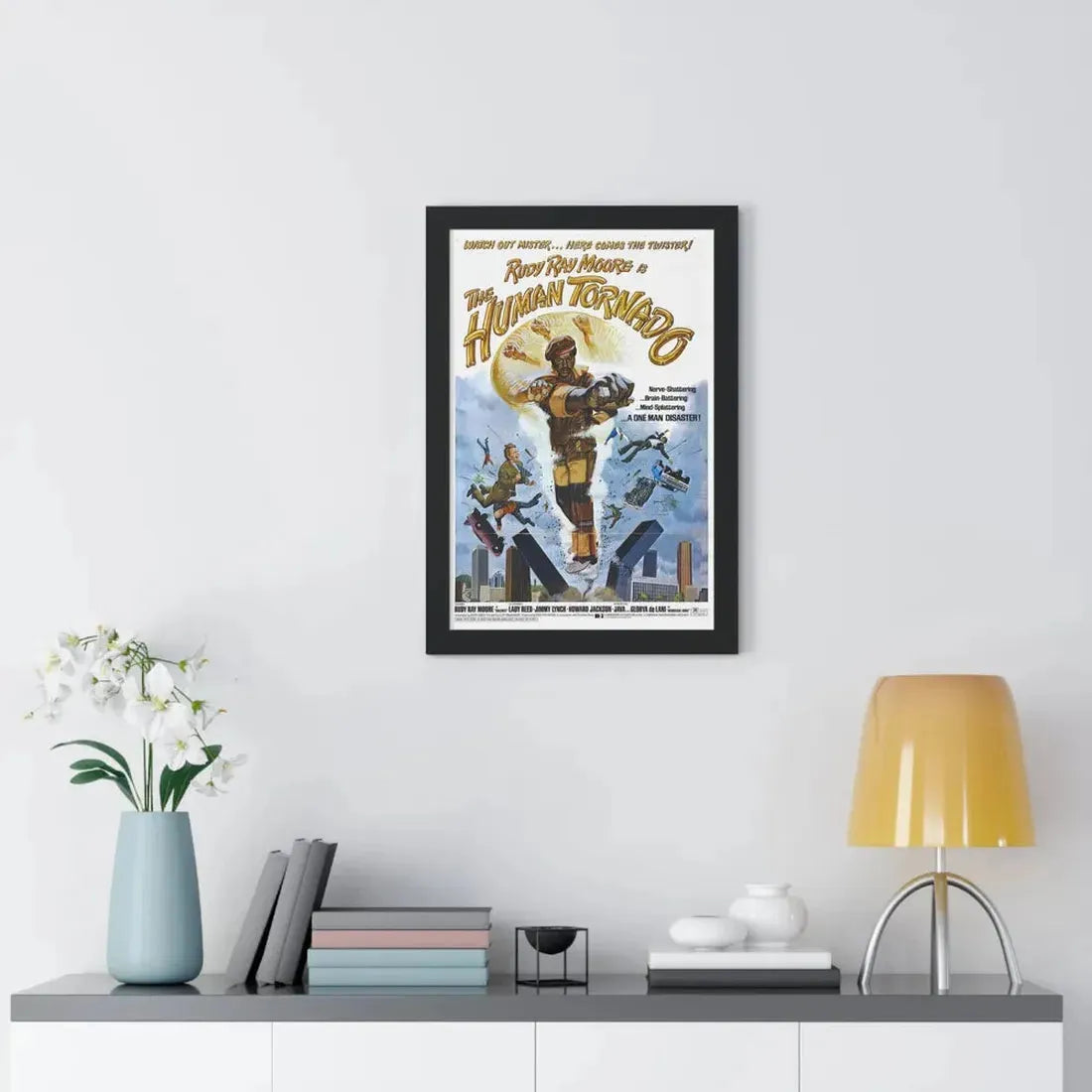 THE HUMAN TORNADO 1976 - Framed Movie Poster - The Sticker Space
