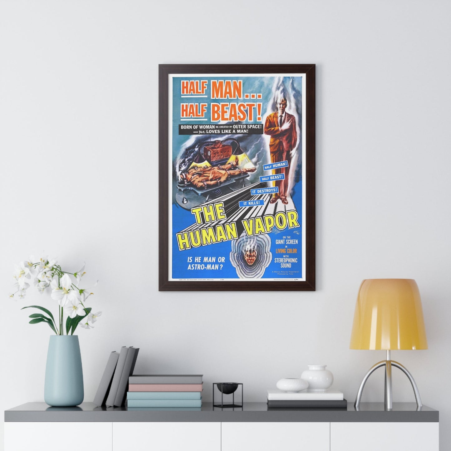 THE HUMAN VAPOR 1960 - Framed Movie Poster-The Sticker Space