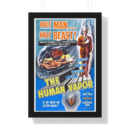 THE HUMAN VAPOR 1960 - Framed Movie Poster 16″ x 24″ Black - The Sticker Space