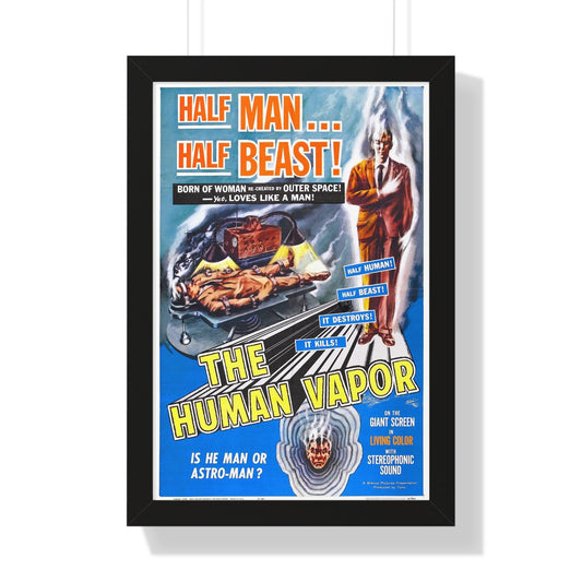 THE HUMAN VAPOR 1960 - Framed Movie Poster-16″ x 24″-The Sticker Space