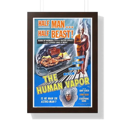 THE HUMAN VAPOR 1960 - Framed Movie Poster 16″ x 24″ Walnut - The Sticker Space