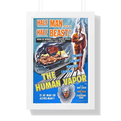 THE HUMAN VAPOR 1960 - Framed Movie Poster 16″ x 24″ White - The Sticker Space