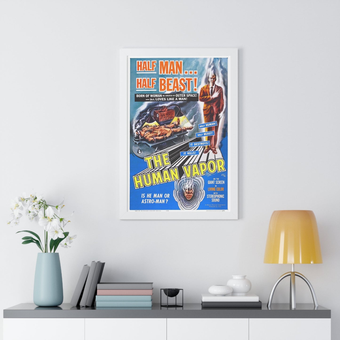 THE HUMAN VAPOR 1960 - Framed Movie Poster-The Sticker Space