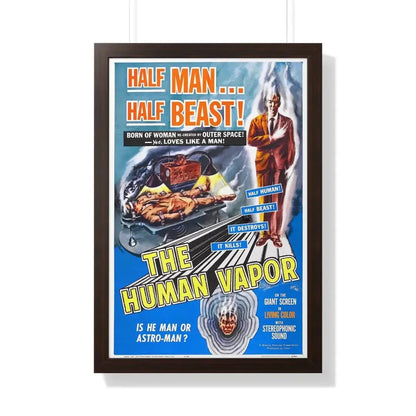 THE HUMAN VAPOR 1960 - Framed Movie Poster 20" x 30" Walnut - The Sticker Space