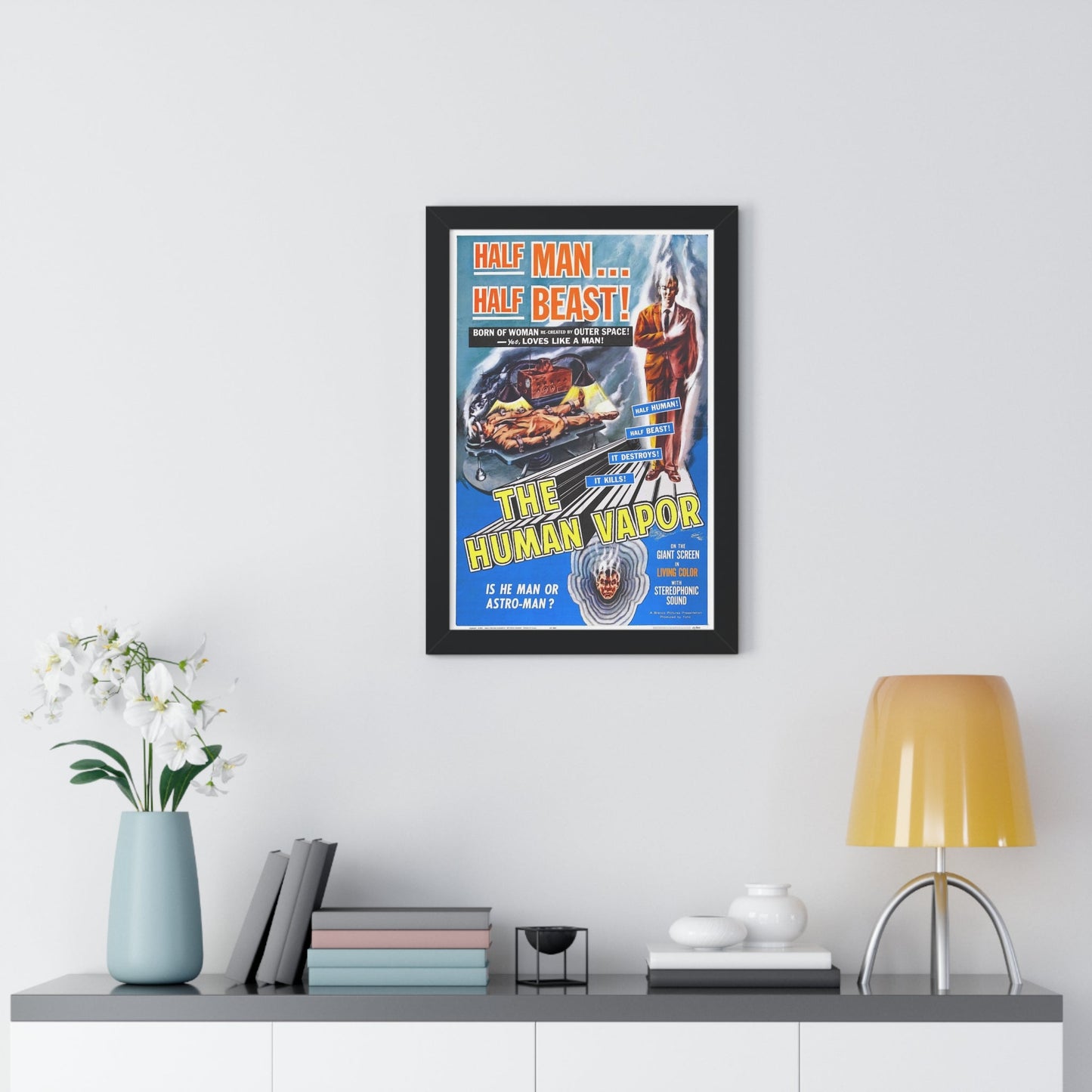 THE HUMAN VAPOR 1960 - Framed Movie Poster-The Sticker Space