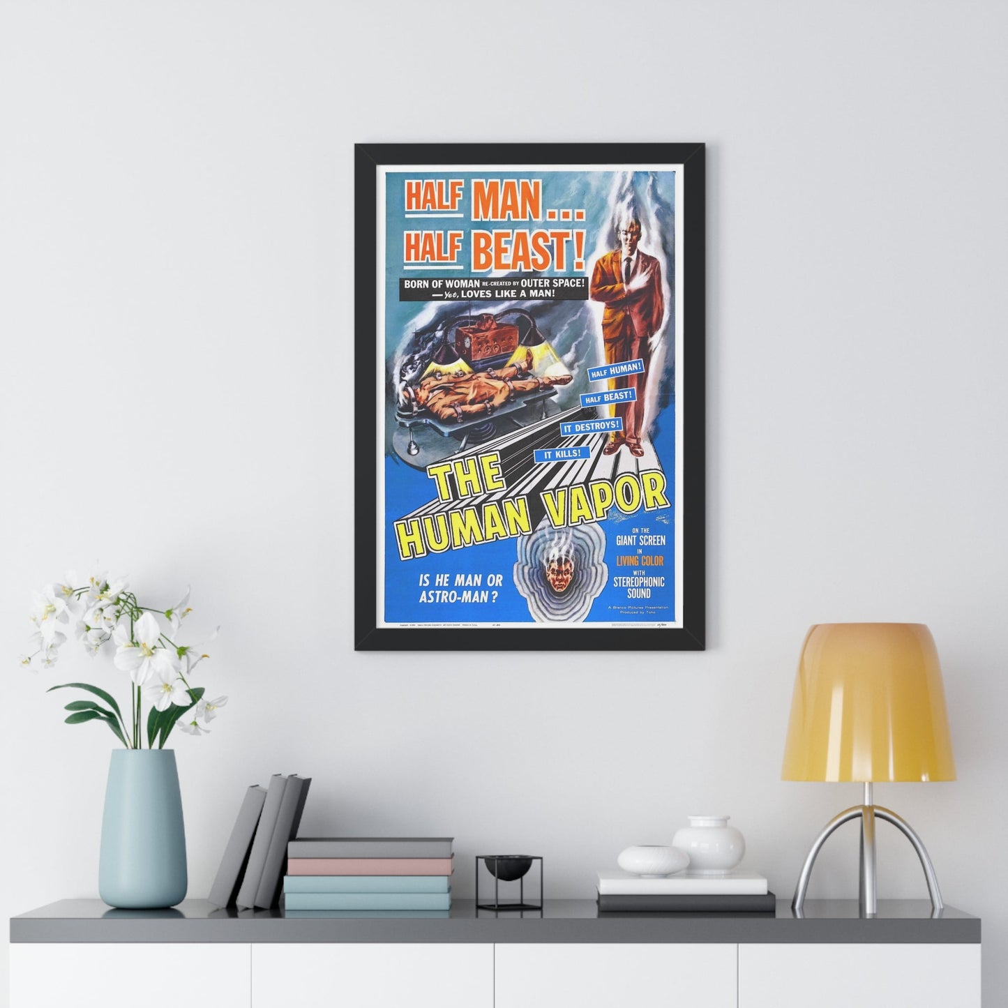 THE HUMAN VAPOR 1960 - Framed Movie Poster-The Sticker Space