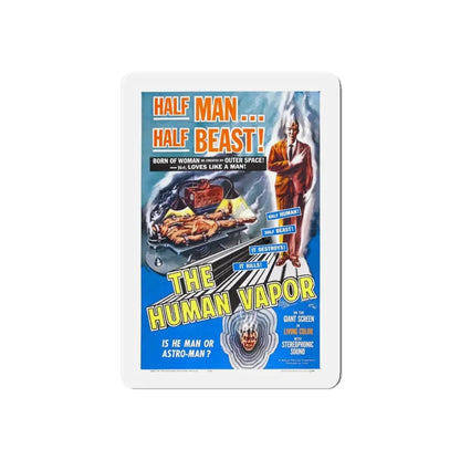 THE HUMAN VAPOR 1960 Movie Poster - Refrigerator Magnet 4 Inch Die-Cut - The Sticker Space