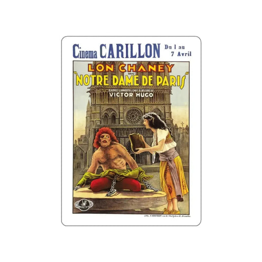 THE HUNCHBACK OF NOTRE DAME 1923 Movie Poster STICKER Vinyl Die-Cut Decal 2 Inch - The Sticker Space