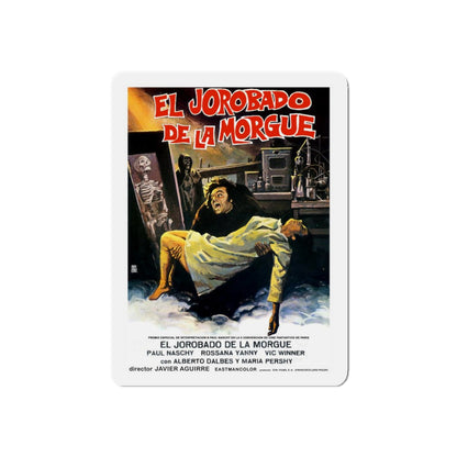 THE HUNCHBACK OF THE MORGUE 1973 Movie Poster - Refrigerator Magnet-4" x 4"-The Sticker Space