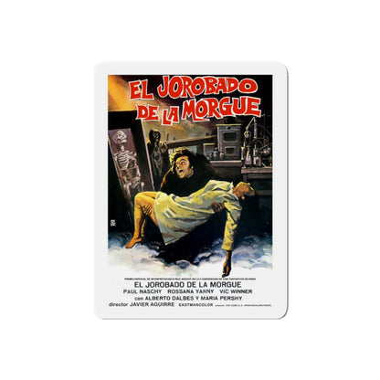 THE HUNCHBACK OF THE MORGUE 1973 Movie Poster - Refrigerator Magnet-5" x 5"-The Sticker Space