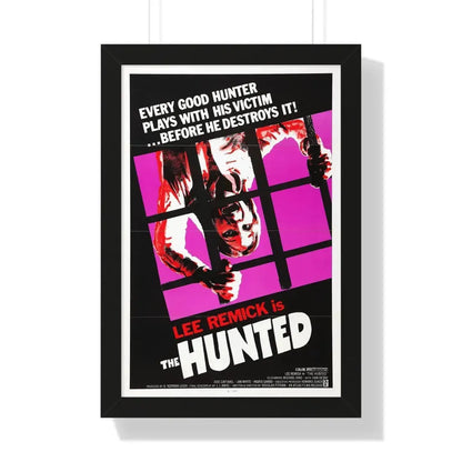 THE HUNTED 1974 - Framed Movie Poster 16″ x 24″ Black - The Sticker Space