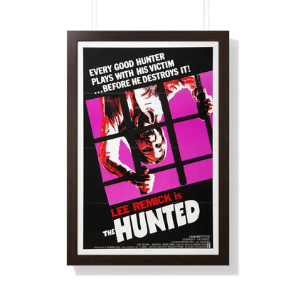 THE HUNTED 1974 - Framed Movie Poster 20" x 30" Walnut - The Sticker Space