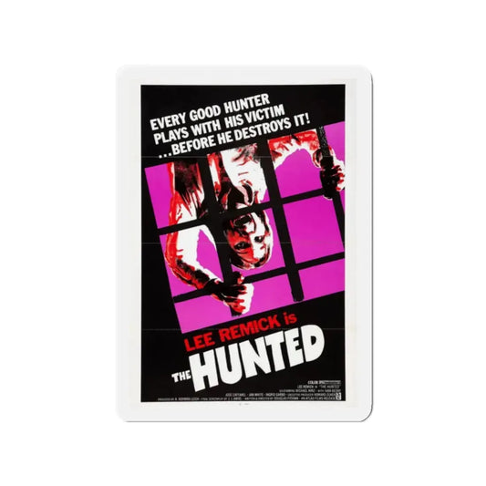 THE HUNTED 1974 Movie Poster - Refrigerator Magnet 2 Inch Die-Cut - The Sticker Space