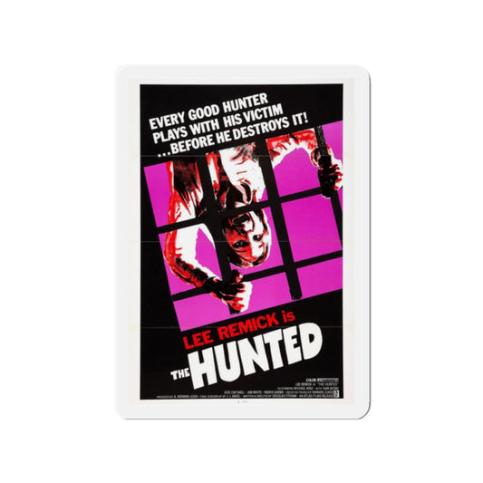 THE HUNTED 1974 Movie Poster - Refrigerator Magnet-2" x 2"-The Sticker Space