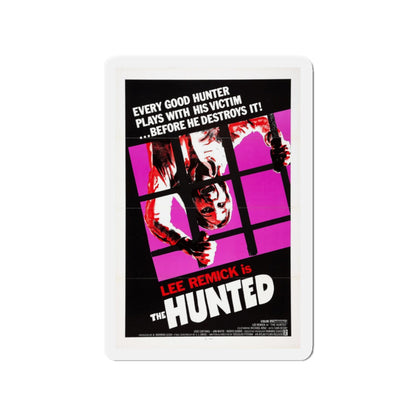 THE HUNTED 1974 Movie Poster - Refrigerator Magnet-3" x 3"-The Sticker Space