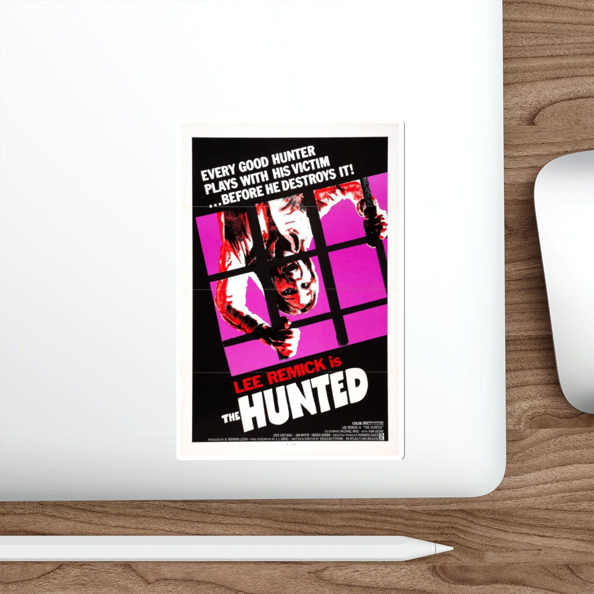 THE HUNTED 1974 Movie Poster STICKER Vinyl Die-Cut Decal-The Sticker Space